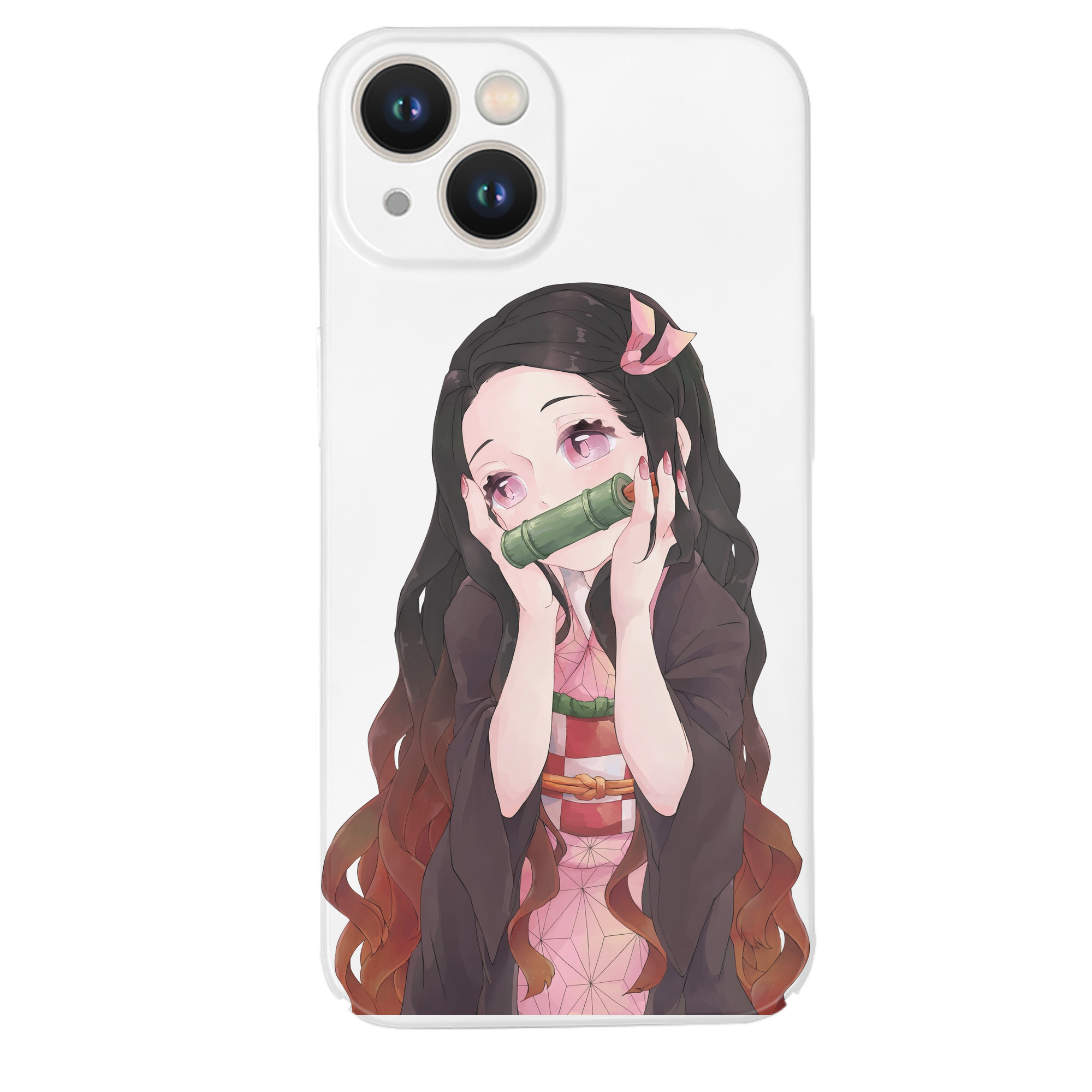 （画像用） 鬼滅の刃（きめつのやいば）竈門 禰󠄀豆子／かまど ねずこ Kamado Nezuko 【iPhone 14シリーズ対応】ハードケース